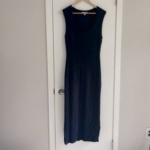 J Crew size Medium Navy Blue sleeveless ribbed Sweater Dress